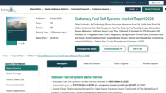 Stationary Fuel Cell Systems Market Report 2026