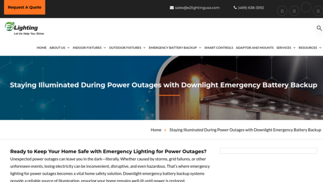 E2 Lighting Emergency Lighting Solutions