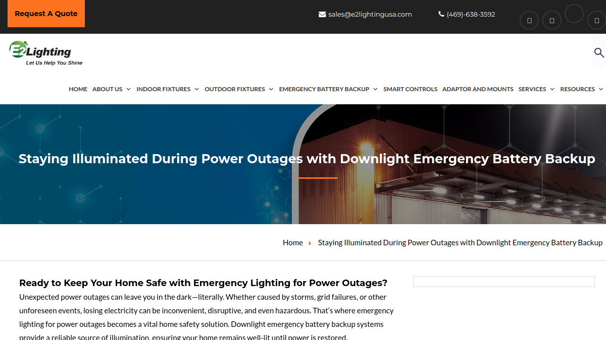 E2 Lighting Emergency Lighting Solutions