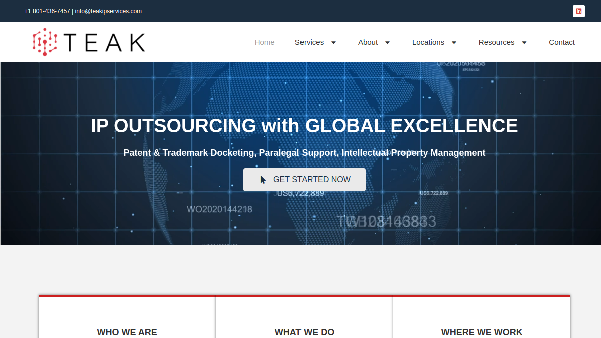 Teak IP Services Docketing & IP Management Solutions