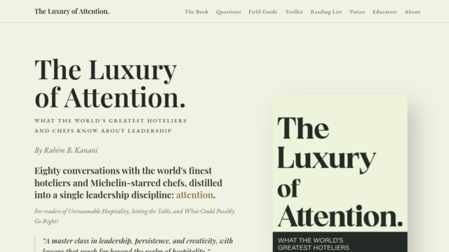 The Luxury of Attention