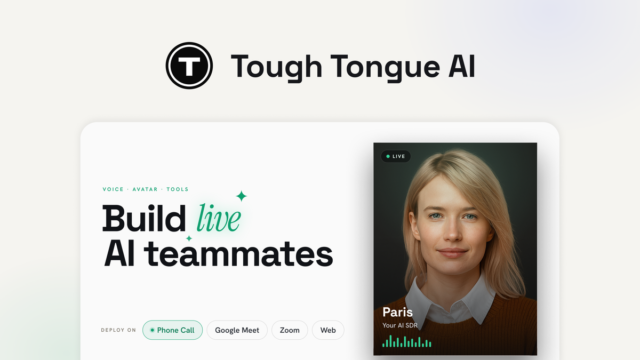 Tough Tongue AI agent builder and call dashboard