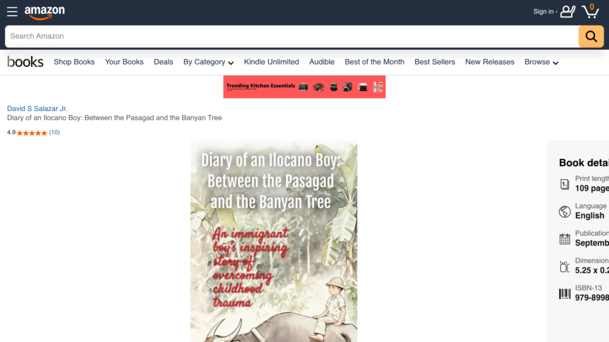 Diary of an Ilocano Boy: Between the Pasagad and the Banyan Tree