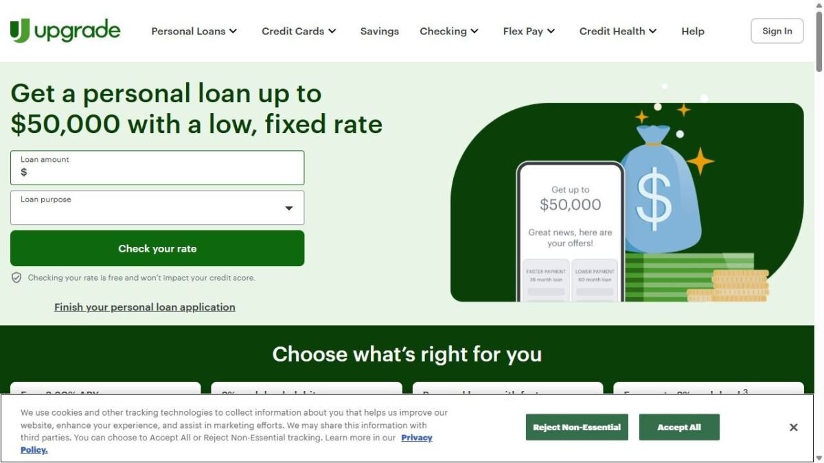 Upgrade website homepage