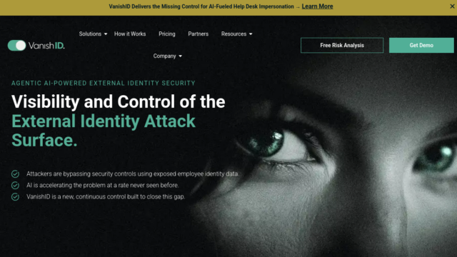 VanishID External Identity Protection Platform