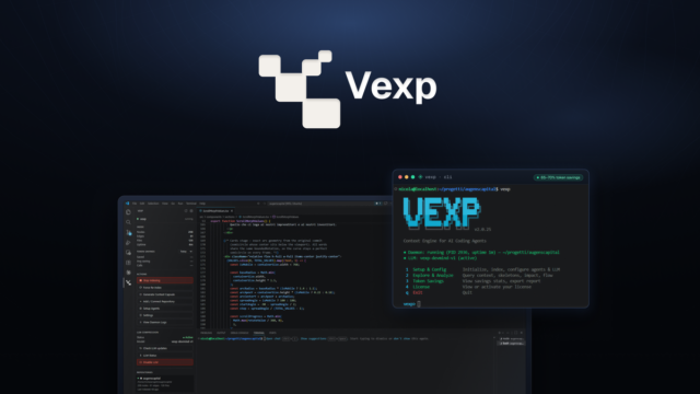 Vexp dependency graph overview for a codebase