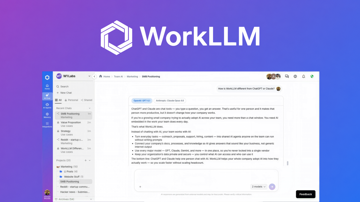 WorkLLM AI workspace header image