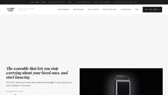 CloserLook Health Band