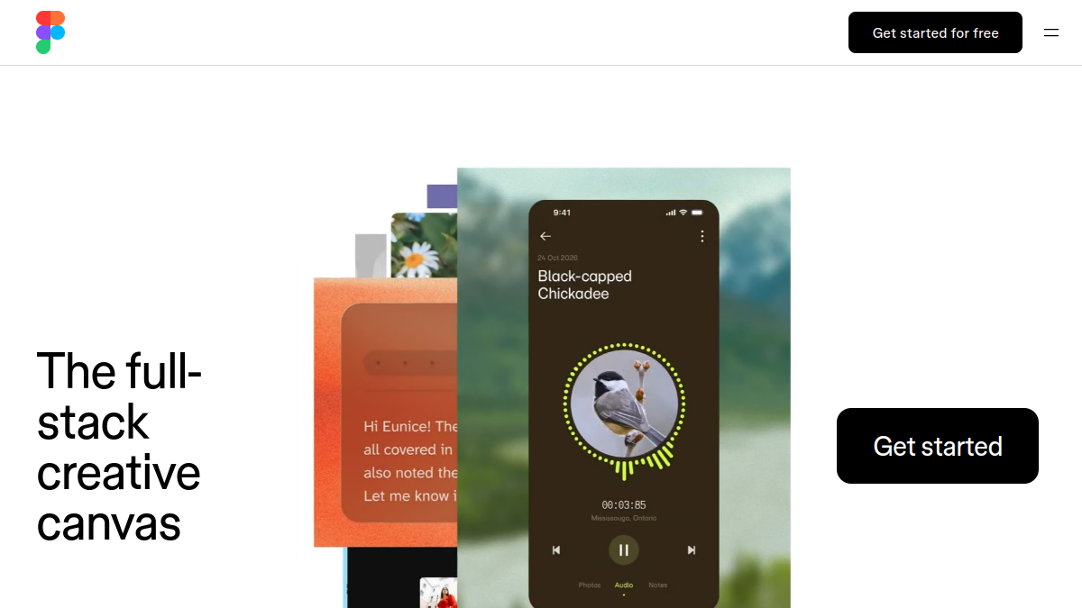Figma website homepage