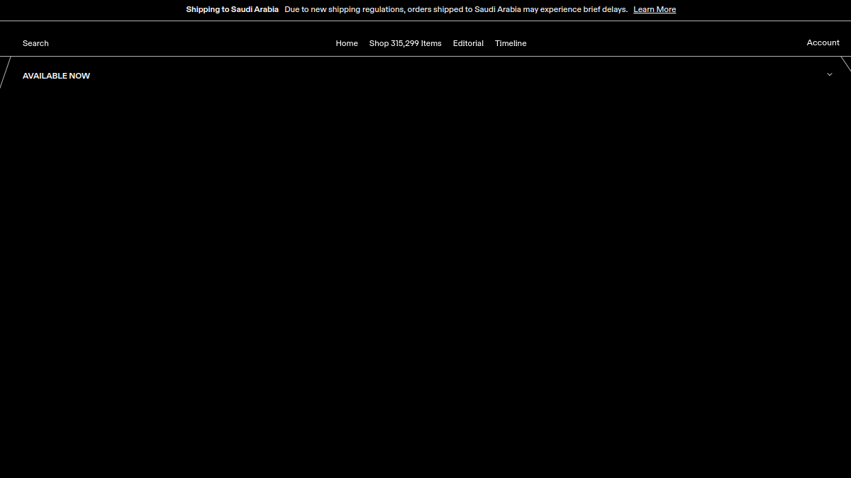 GOAT website homepage
