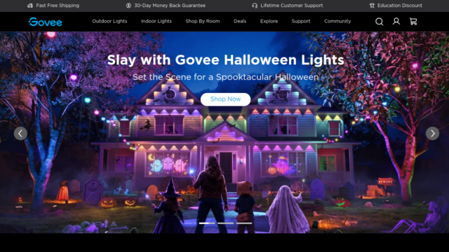 Govee website homepage