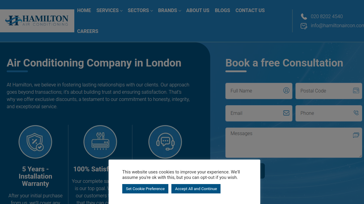 Air Conditioning Installation, Maintenance & Repair Services