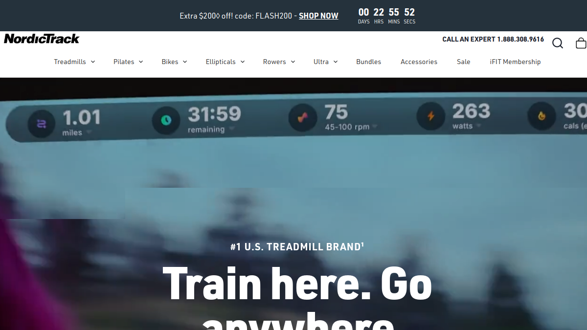 NordicTrack website