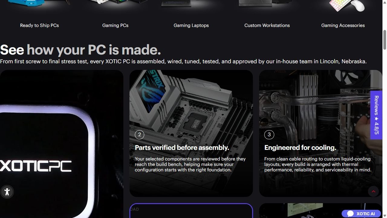 XOTIC PC product range